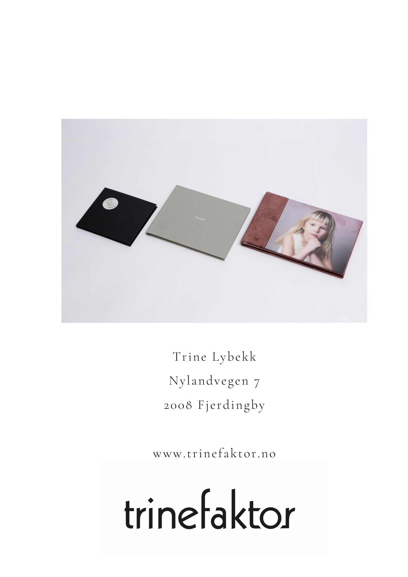 Minimalist business branding design featuring clean typography and monochromatic cards for Trinetraktor company.