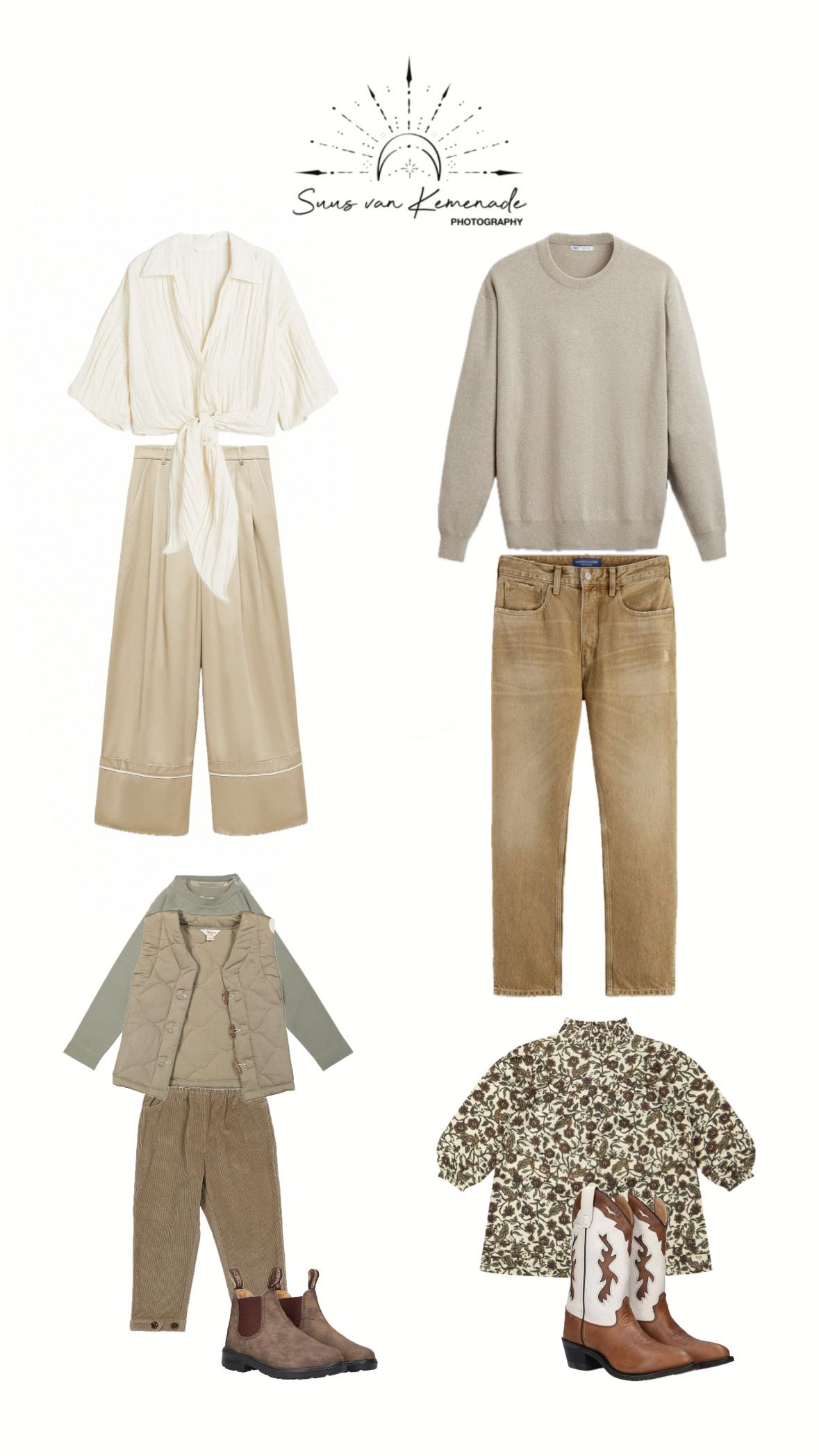 Kledinginspiratie voor gezin fotografie in Geldrop en omgeving Eindhoven – tips voor outfits. Gecoördineerde outfits. Familiekleding.
