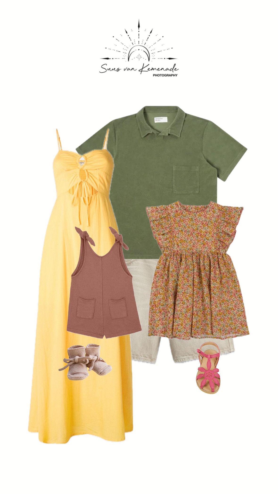 Kledinginspiratie voor gezin fotografie in Geldrop en omgeving Eindhoven – tips voor outfits. Gecoördineerde outfits. Familiekleding.