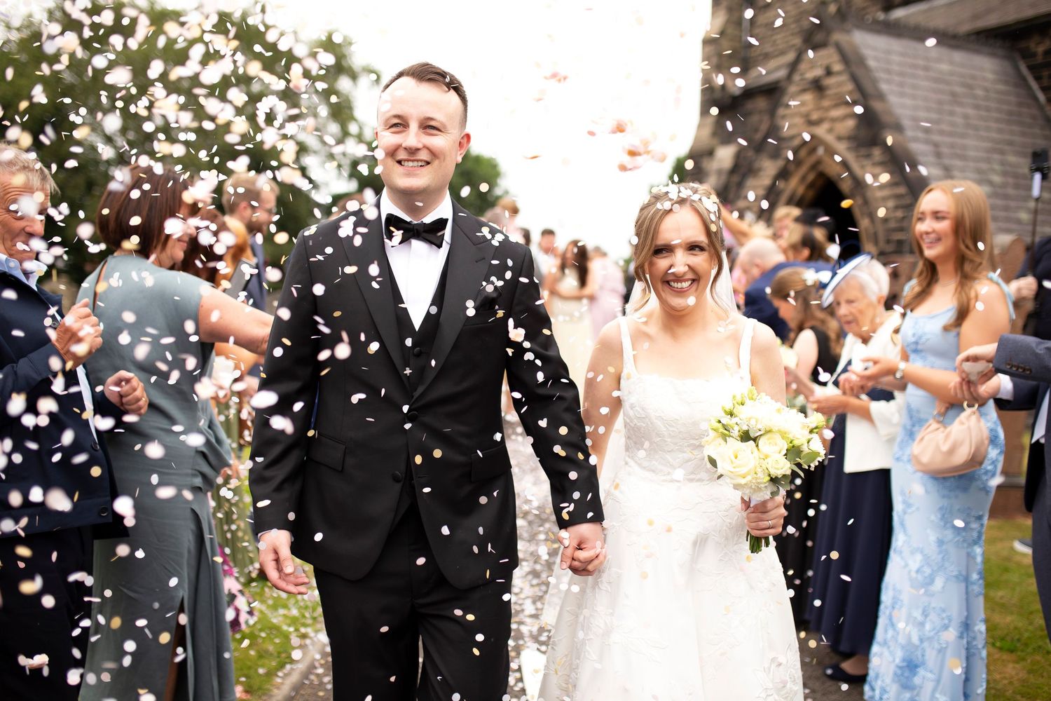 wedding at Christ Church Aughton