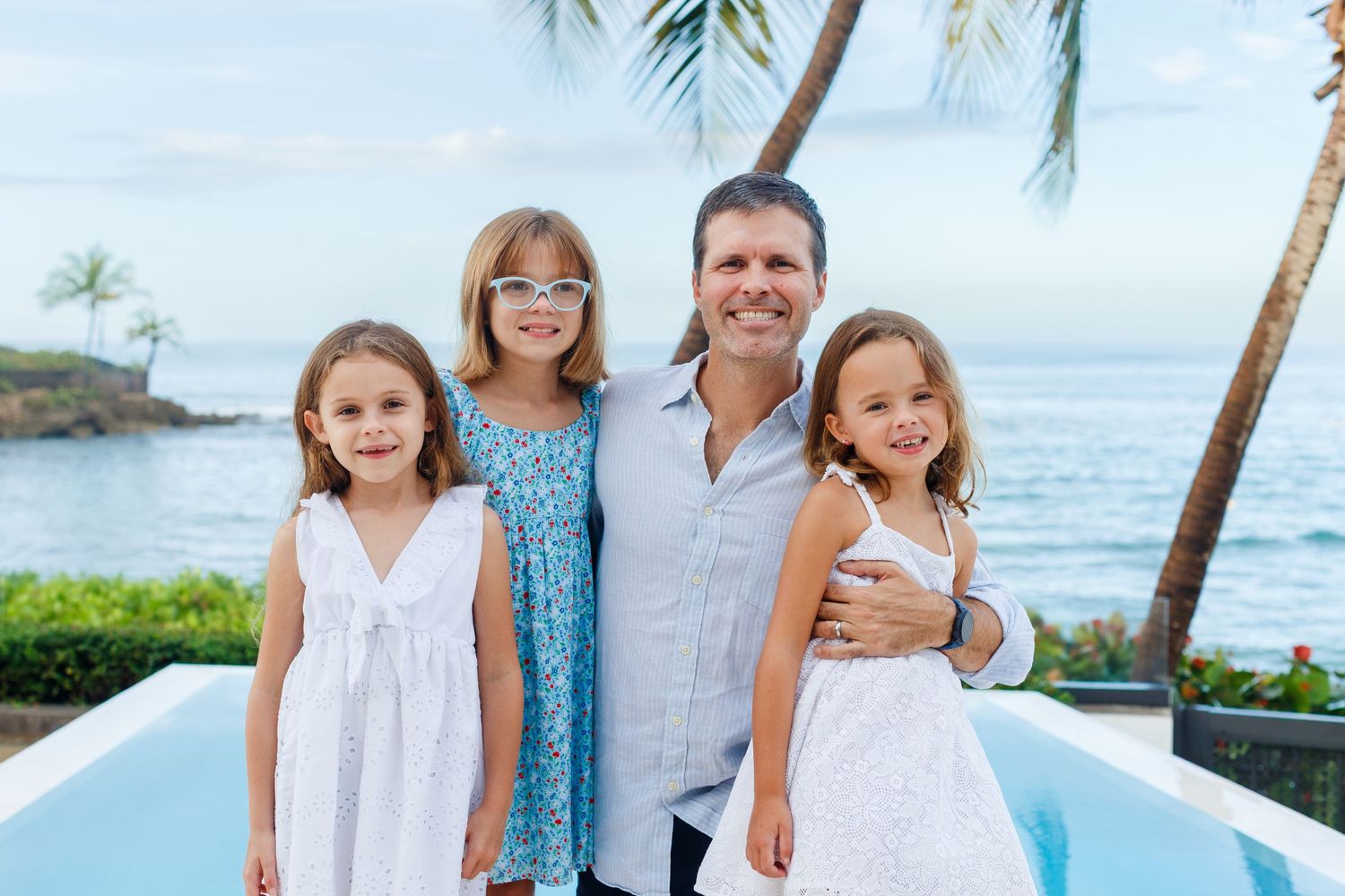 Family portrait in Dorado, Puerto Rico.
