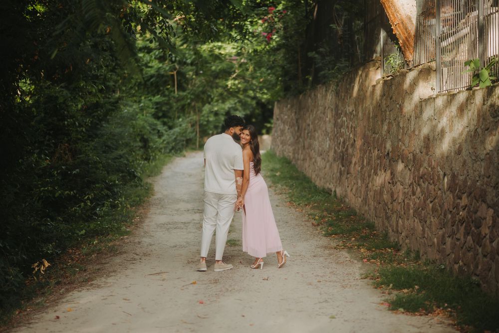 St Lucian photographer captures surprise proposal and engagement photoshoot at Caille Blanc in Soufriere St Lucia in front of the Pitons
