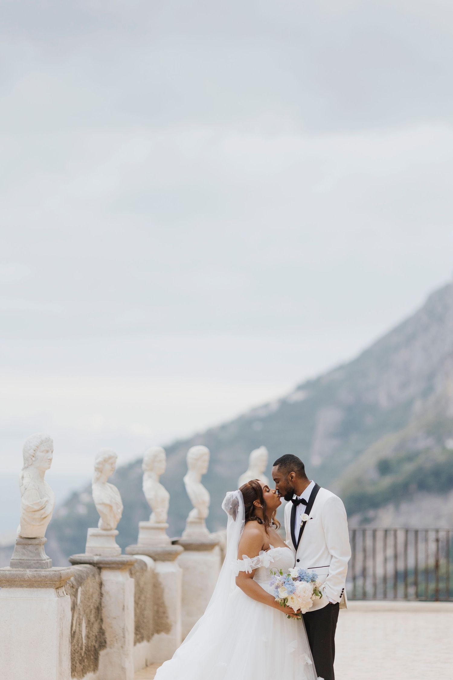 Romantic moment between two people in love