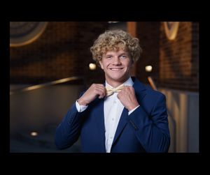Creighton Prep Senior with bow tie