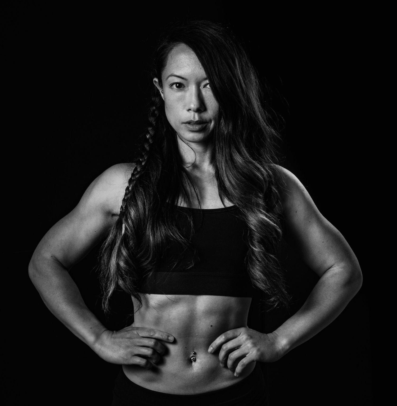 Photograph of Mimi Frank Photography in Edmonton, Alberta, Canada. Mimi Frank specializes in black and white luxury editorial boudoir photos