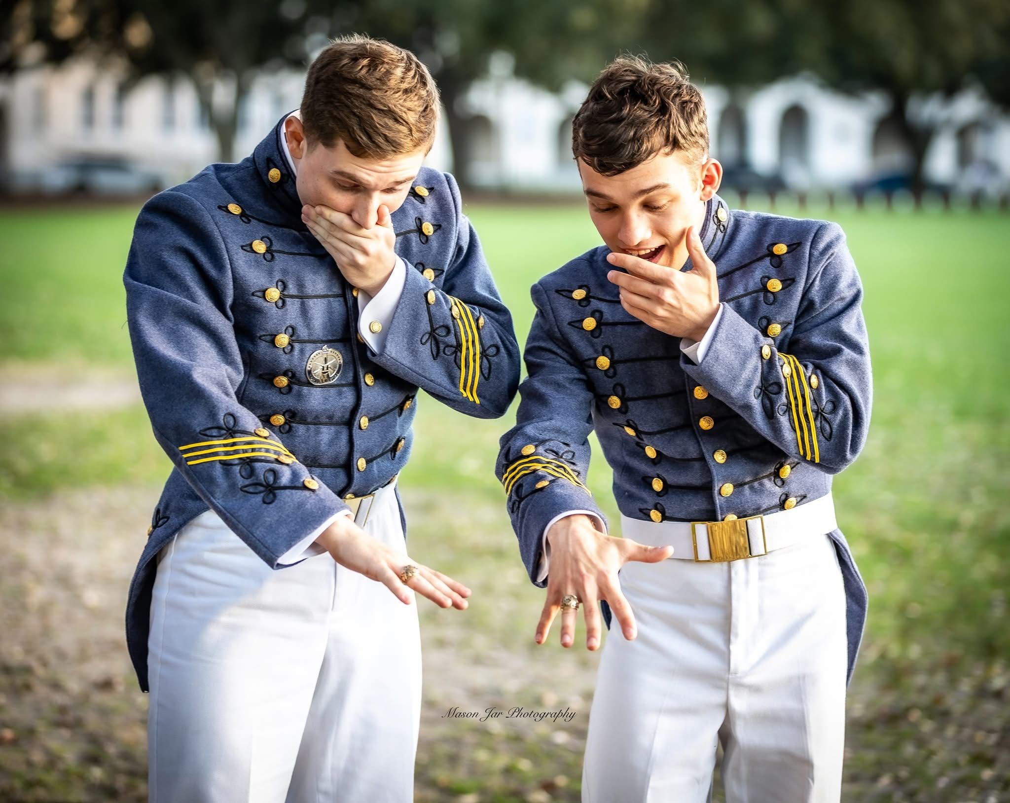 CITADEL CADET PORTRAITS AND MASON JAR PHOTOGRAPHY, CUTTIN UP AND HAVING FUN!