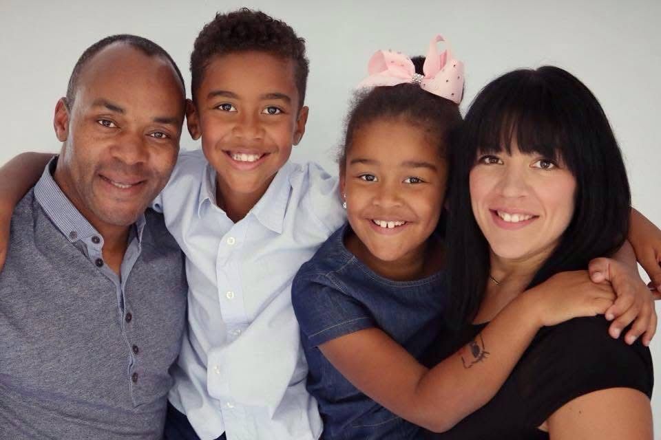Black and white family portrait series showing joyful expressions. Photographer. Hull. East Yorkshire. Photography