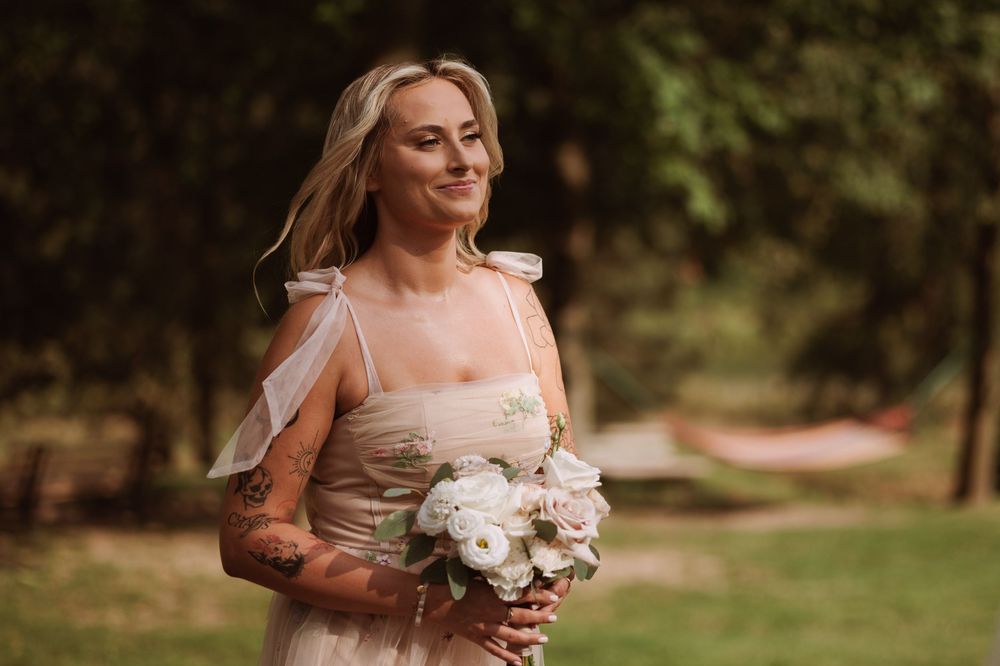 Goście podczas ceremonii plenerowej, Zbożenna