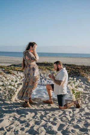Proposal on the beach in Coronado,  San Diego CA