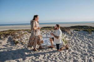 Proposal on the beach in Coronado,  San Diego CA