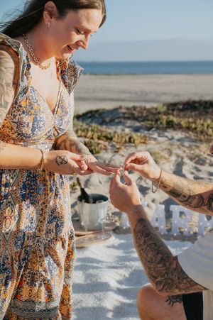 Proposal on the beach in Coronado,  San Diego CA
