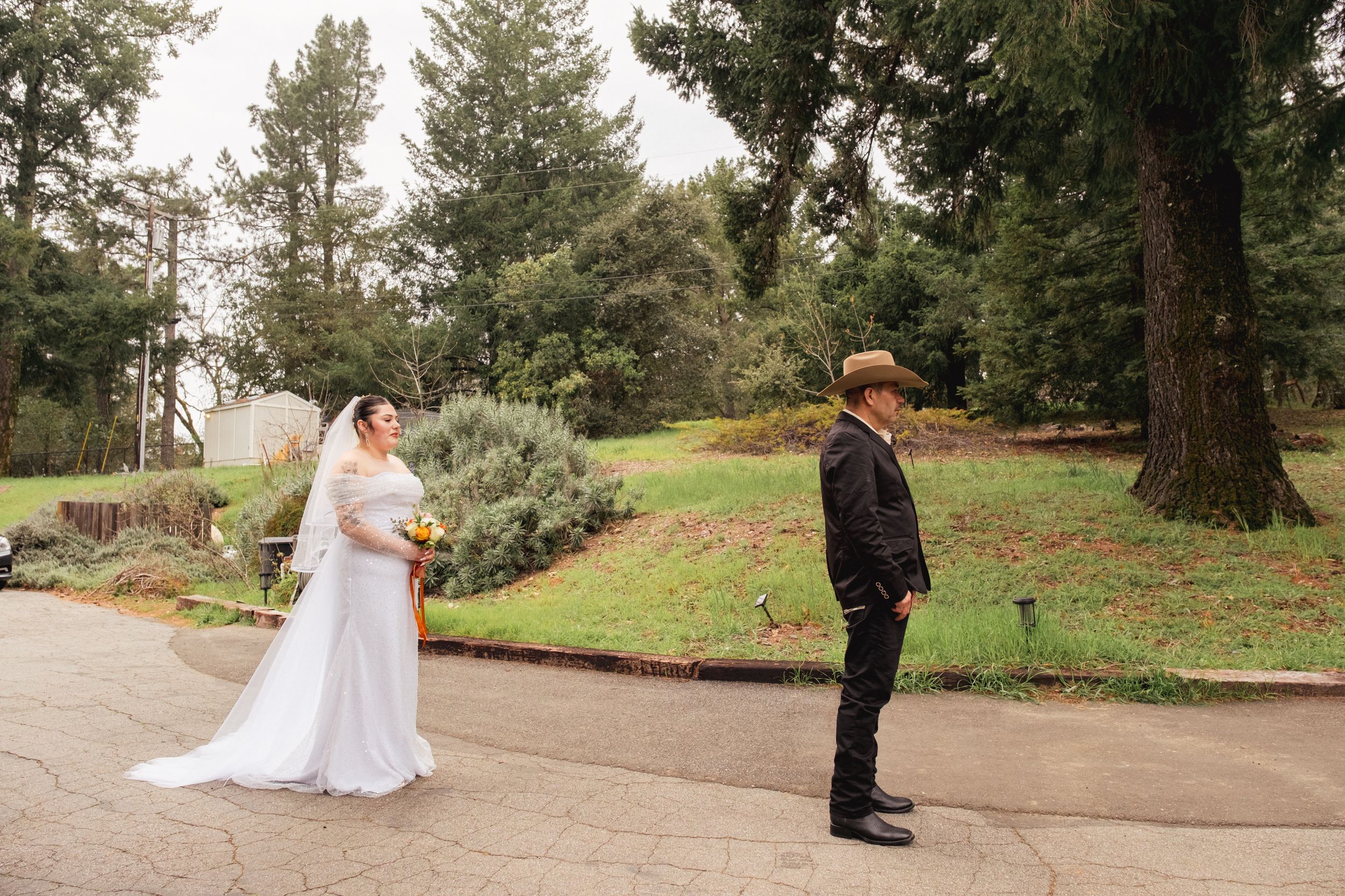 Bride with her father.