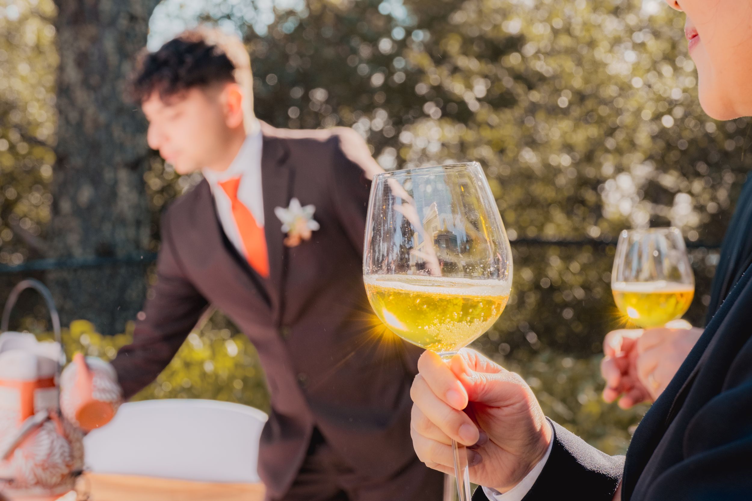 Toast at a wedding.