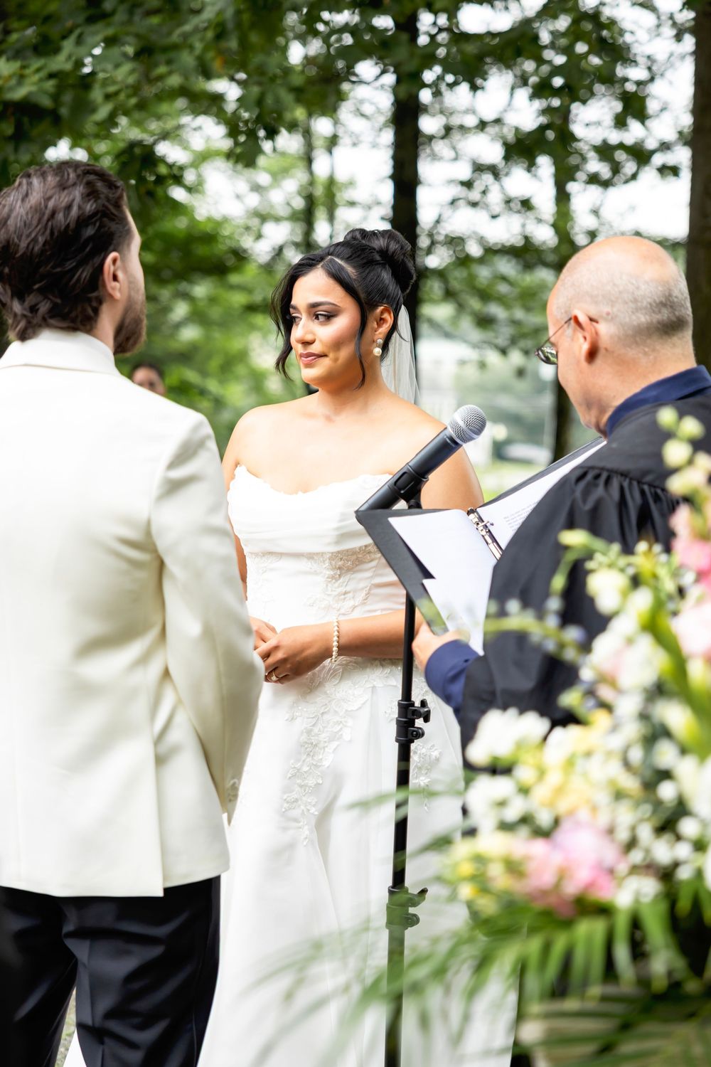 Bride & Groom in their ceremony | NJ wedding photographer | Sarah Jane Photography LLC | Sussex County NJ photographer | Bergen County NJ