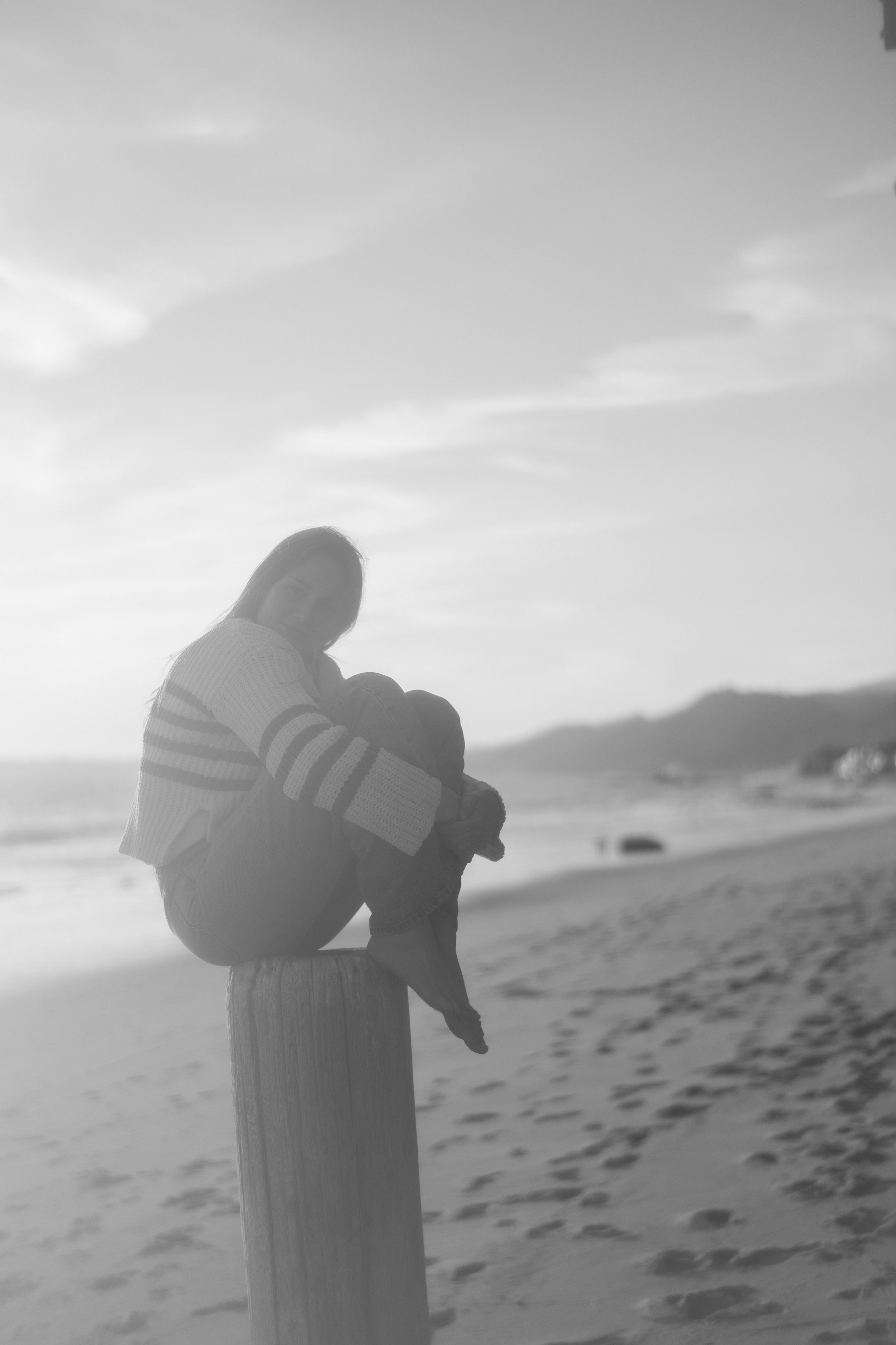 Pretty girl model at the beach