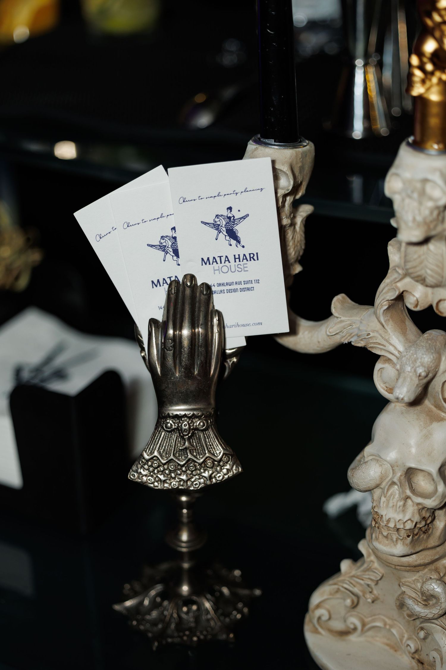 Details from a birthday party at Mata Hari House, a Dallas wedding venue