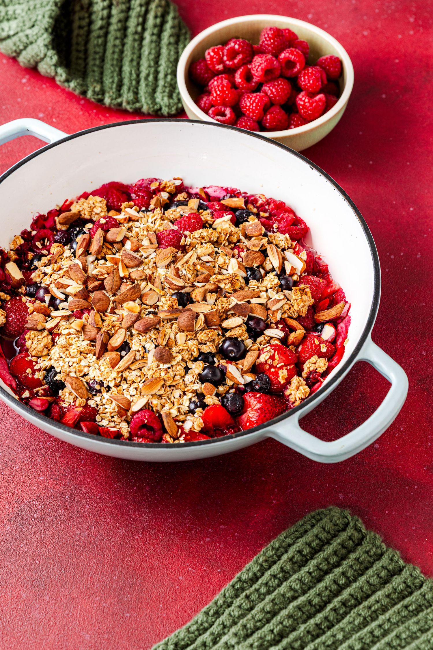 crumble aux fruits rouges