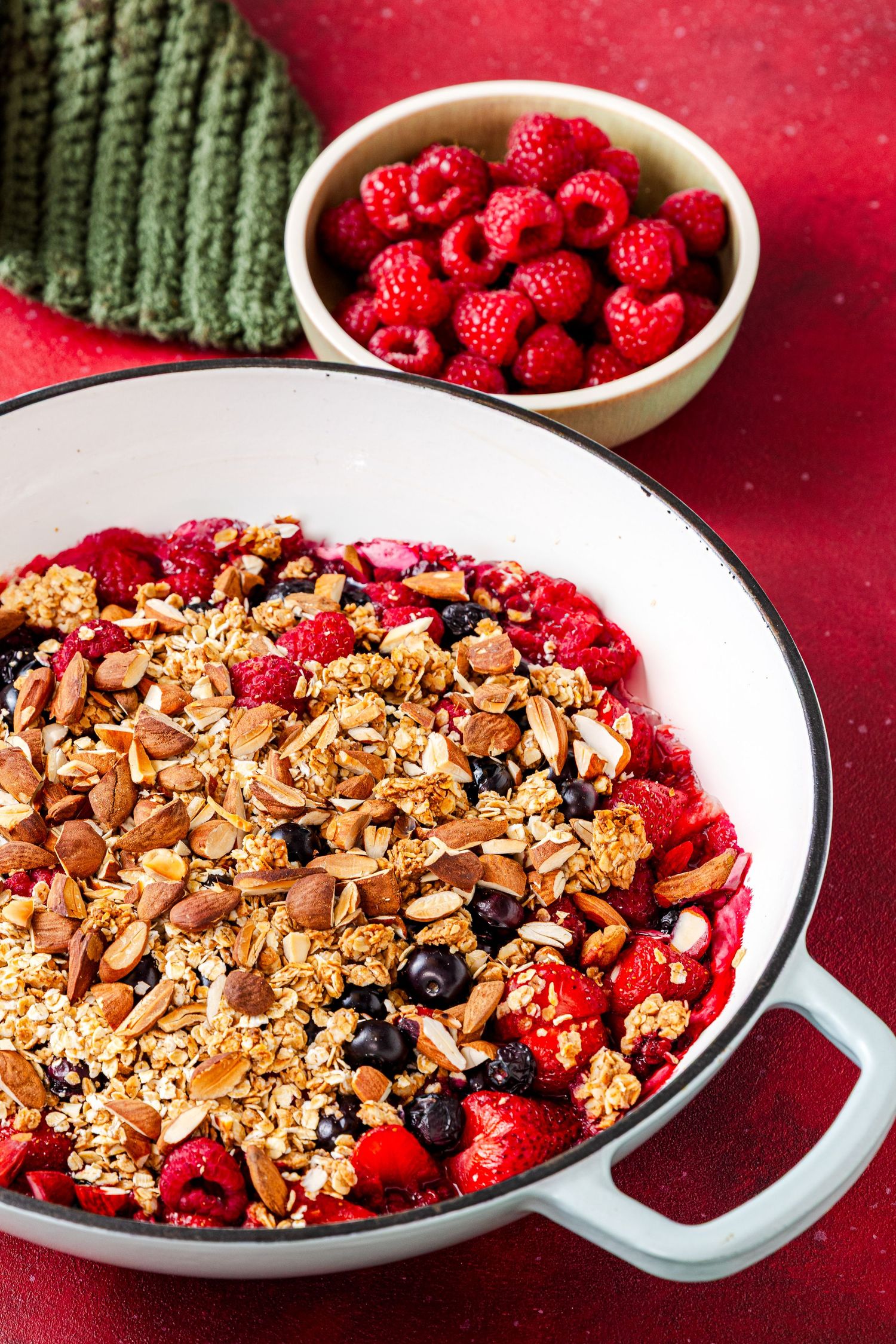 crumble aux fruits rouges