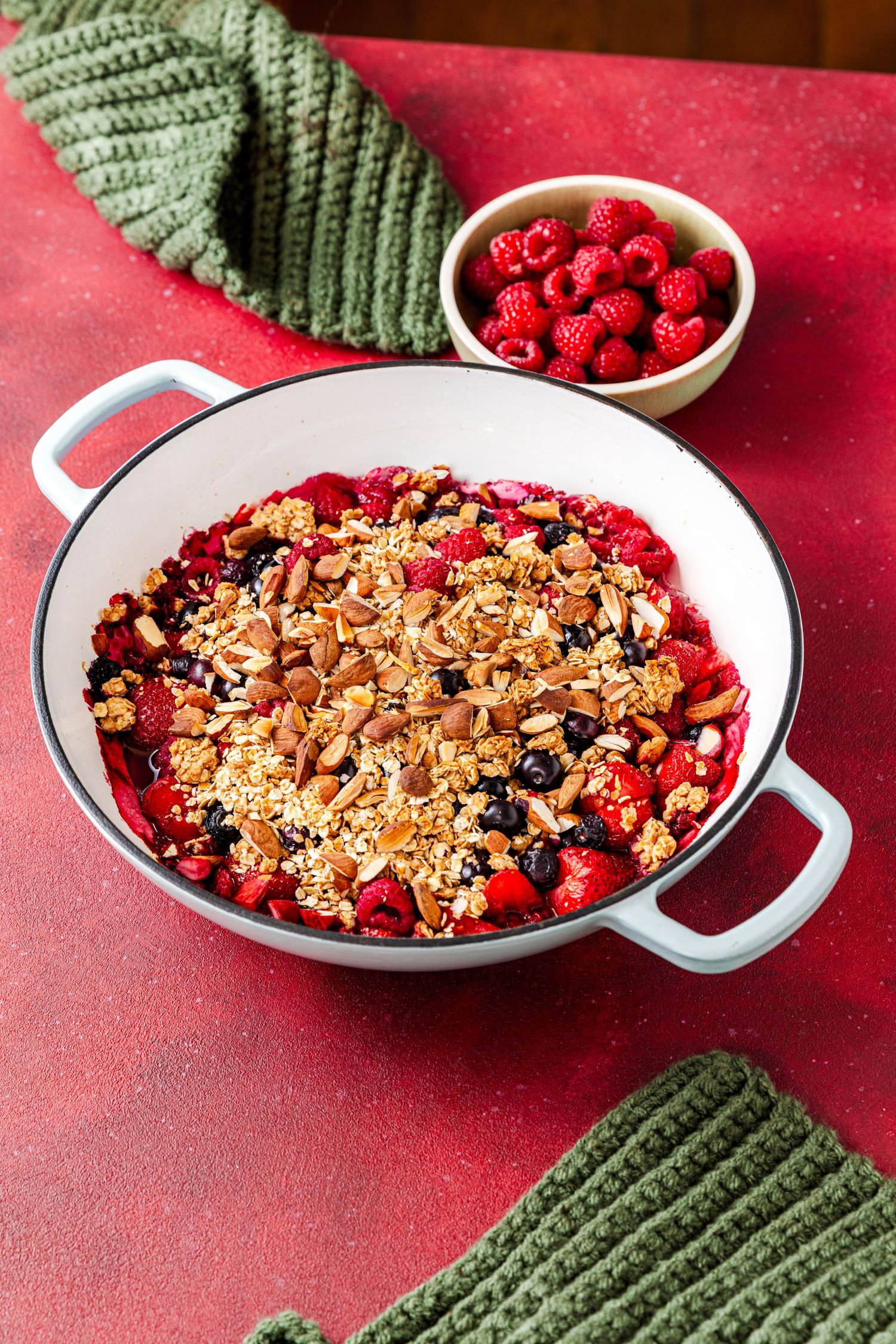 crumble aux fruits rouges