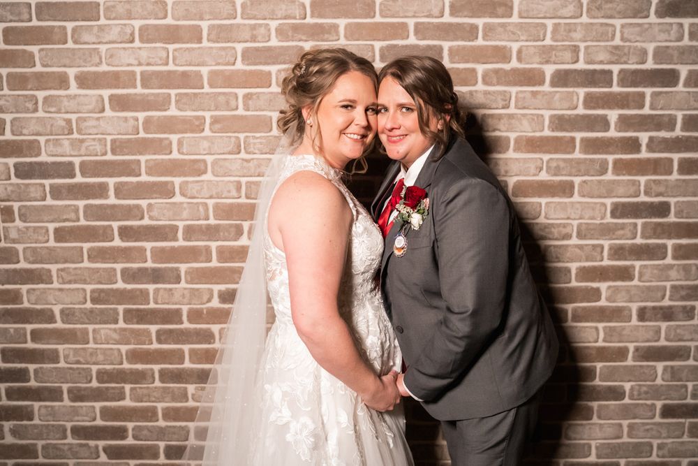 Portrait of brides taken at White Tail Ridge Golf Club in Yorkville, Illinois.