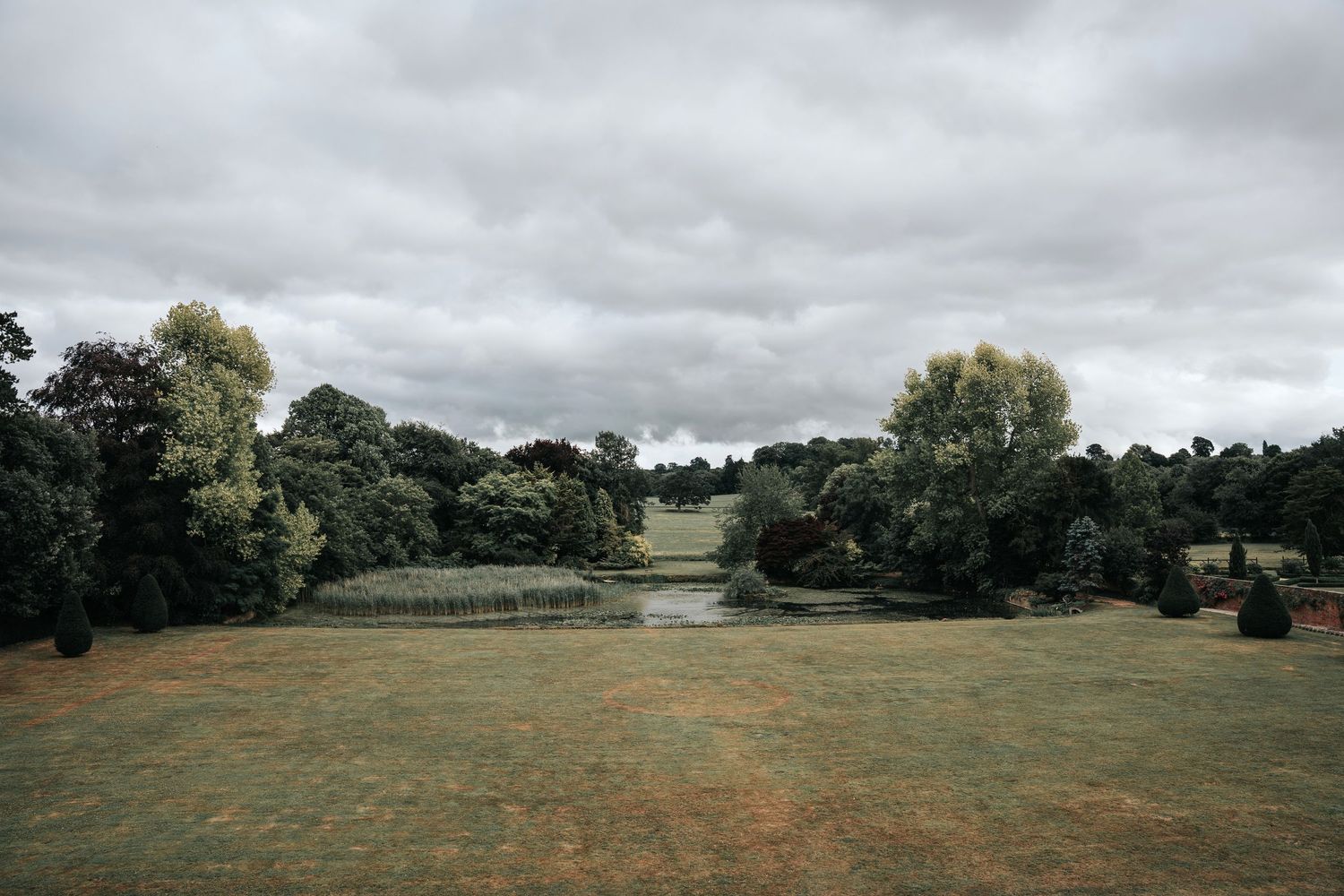 The view from Brympton House wedding venue