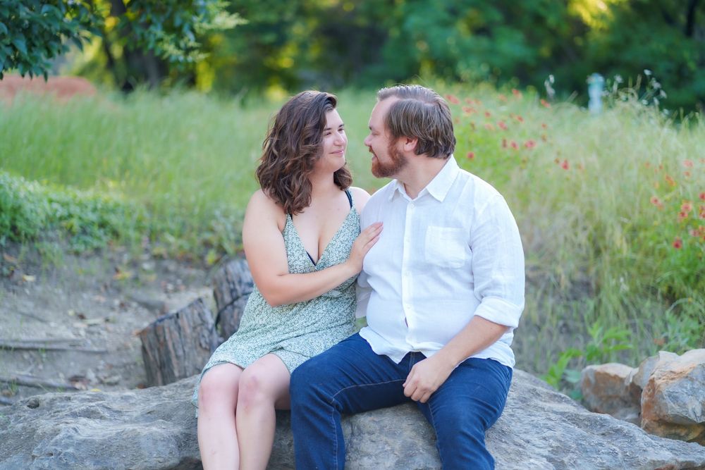 engagement photos couple bride to be Fort Worth Tx Airfield Falls Trailhead photography wedding day poses ring proposed romantic candid