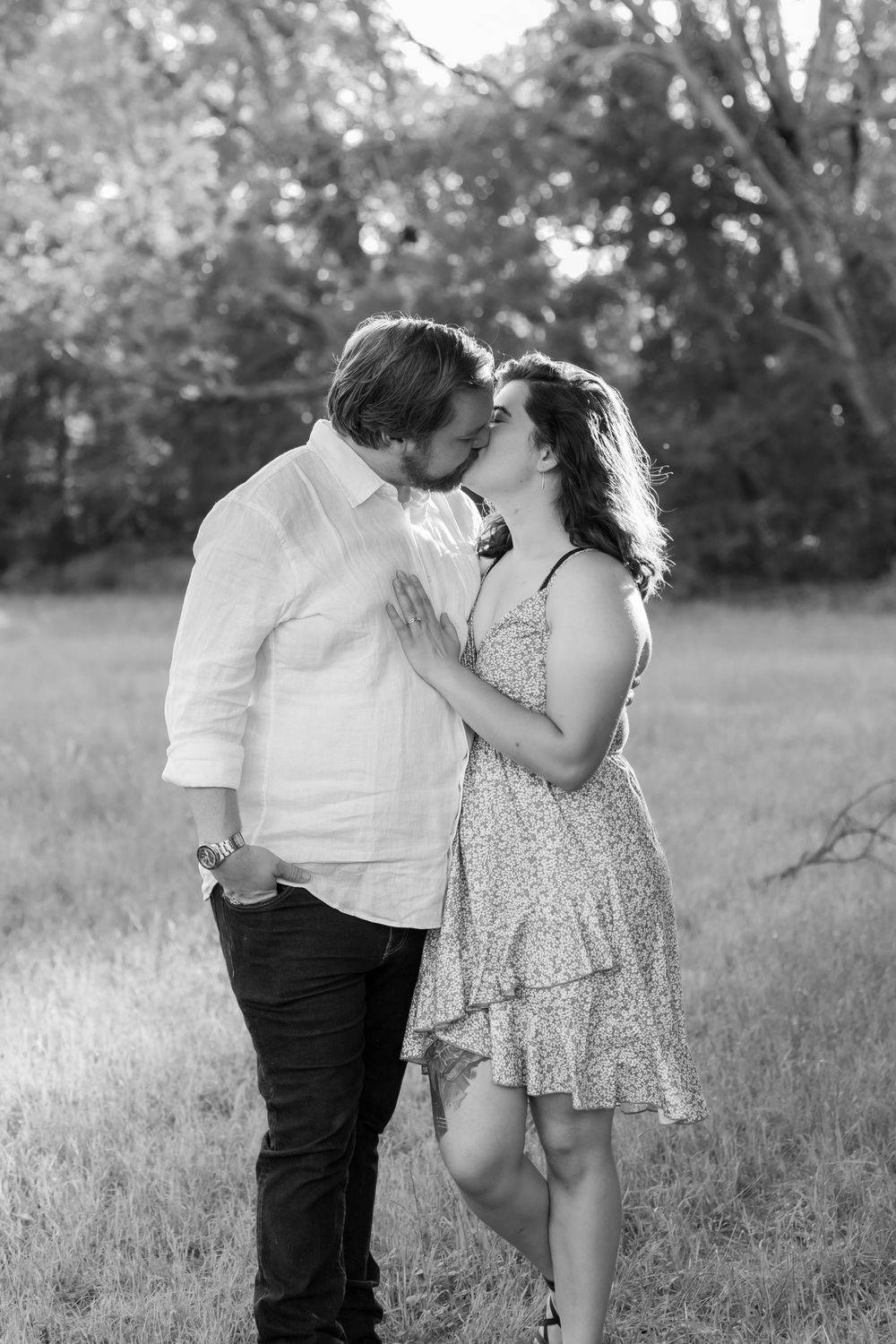 engagement photos couple bride to be Fort Worth Tx Airfield Falls Trailhead photography wedding day poses ring proposed romantic candid