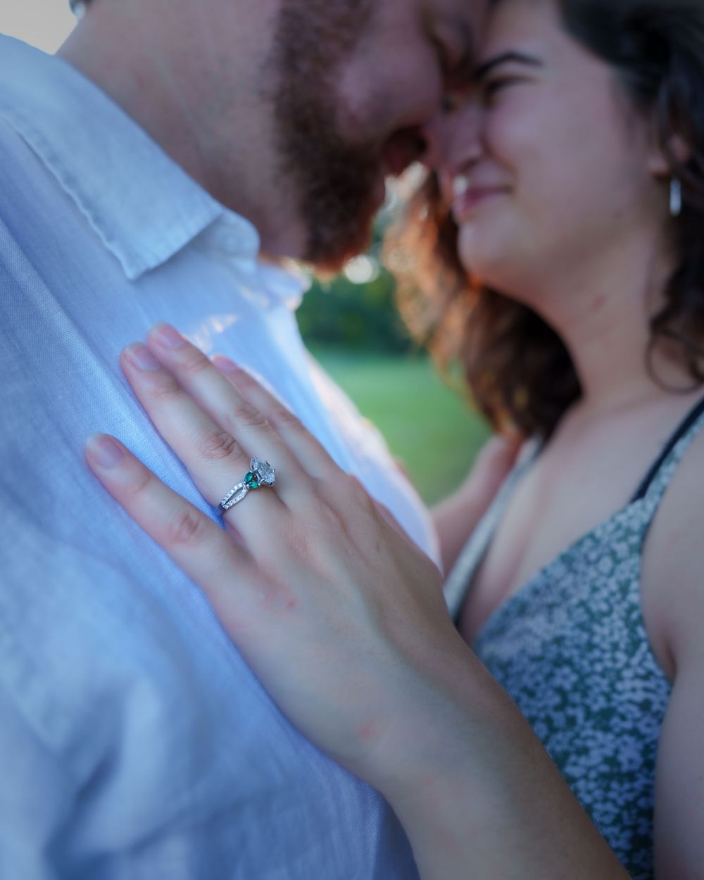 engagement photos couple bride to be Fort Worth Tx Airfield Falls Trailhead photography wedding day poses ring proposed romantic candid