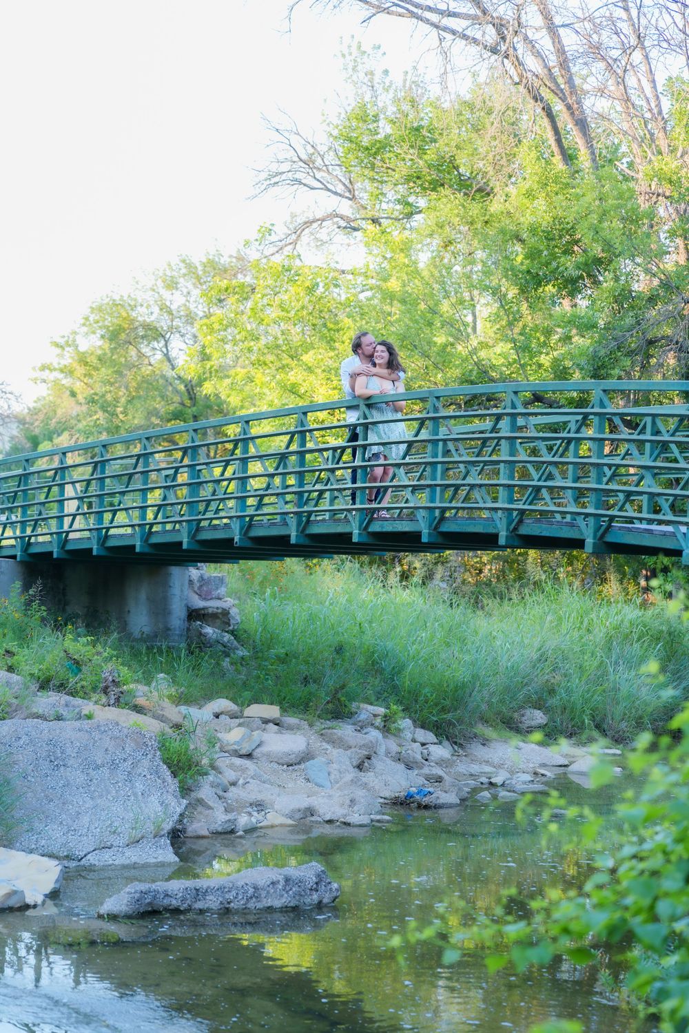 engagement photos couple bride to be Fort Worth Tx Airfield Falls Trailhead photography wedding day poses ring proposed romantic candid