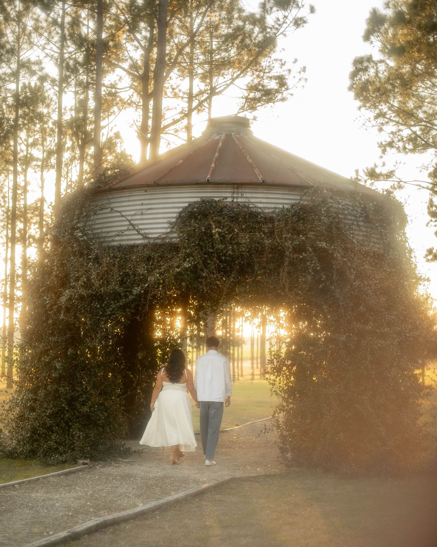 Engagement session in Live Oak, FL. This couple did their engagement session at their wedding venue.