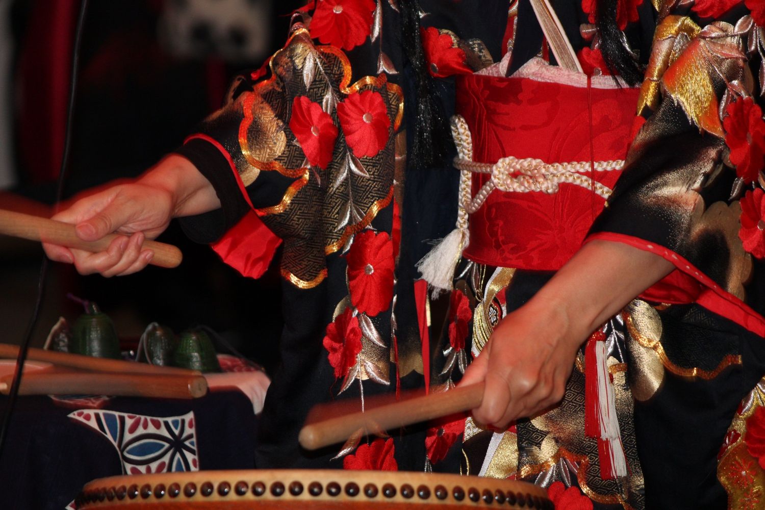 Percussions japonaises en spectacle, photographie artistique et culturelle