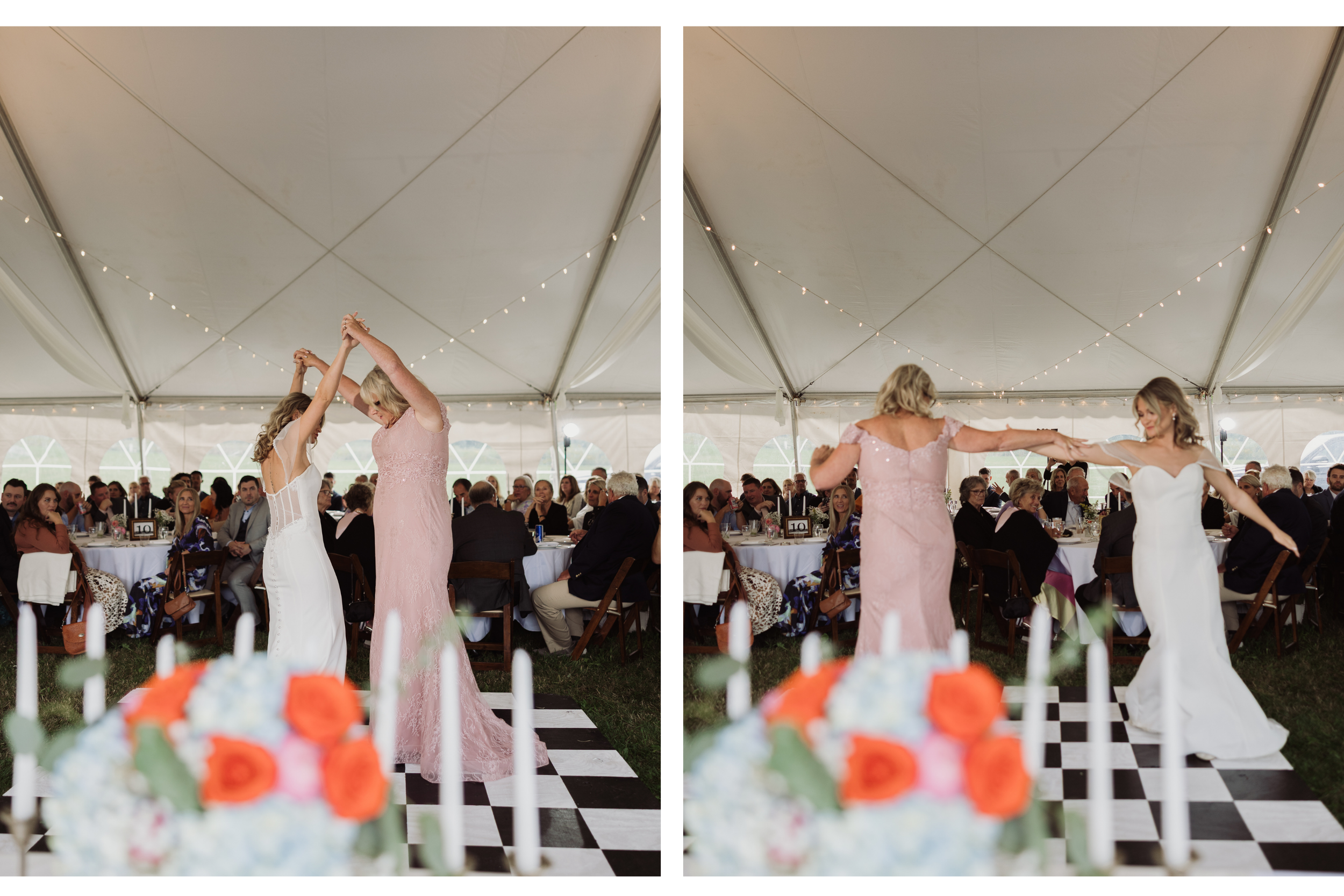Sweet mother daughter dance during Bridget and Joseph’s wedding reception