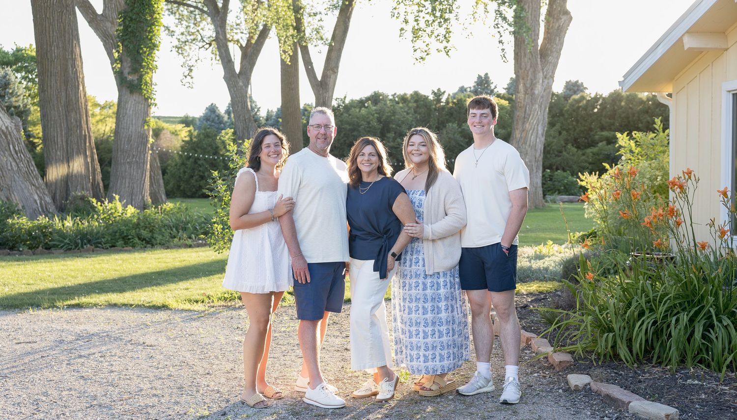 Family and Senior Session combined at Zorinsky Lake in Omaha, NE