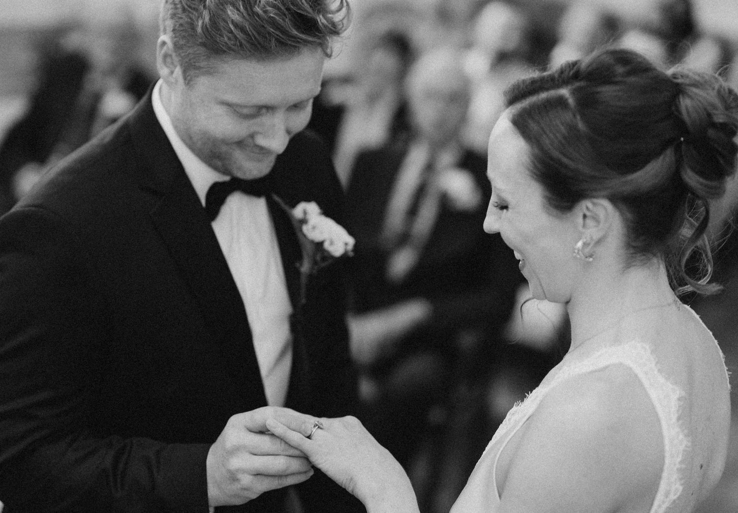 Wedding ceremony in Chelsea Town Hall, vintage wedding dress, wedding vows