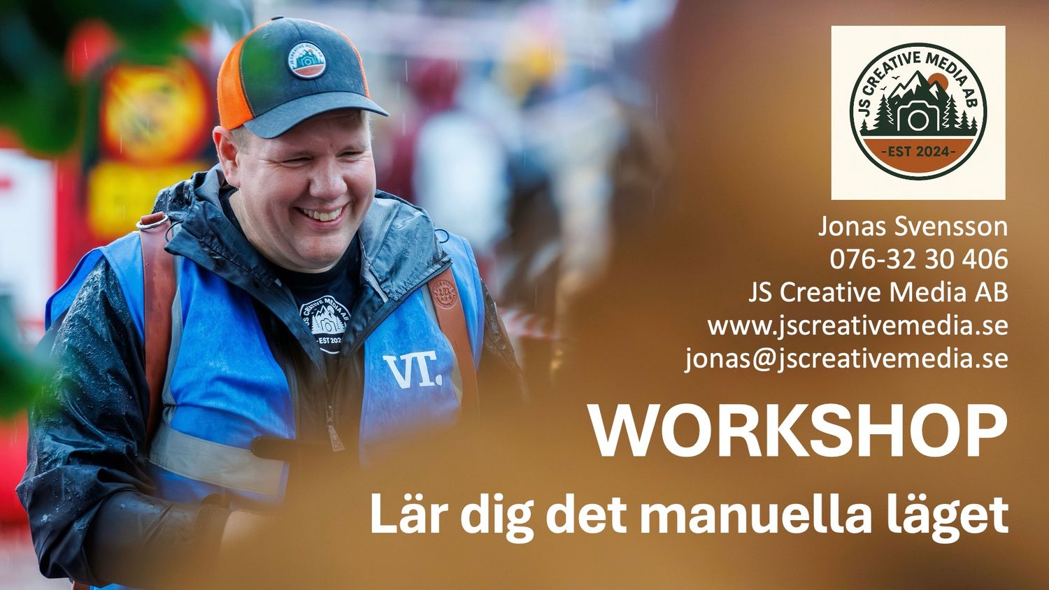 Exempelbild från en powerpointpresentation om att lära sig det manuella läget på kameran.