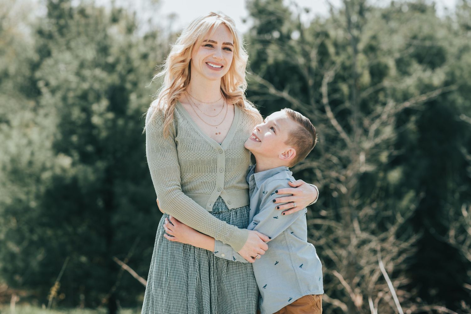 Candid family photography showing genuine connection between parent and child.