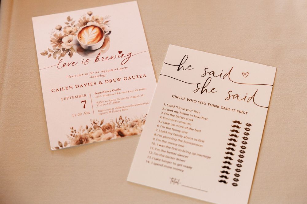 Wedding stationery set featuring pink floral designs and response cards.