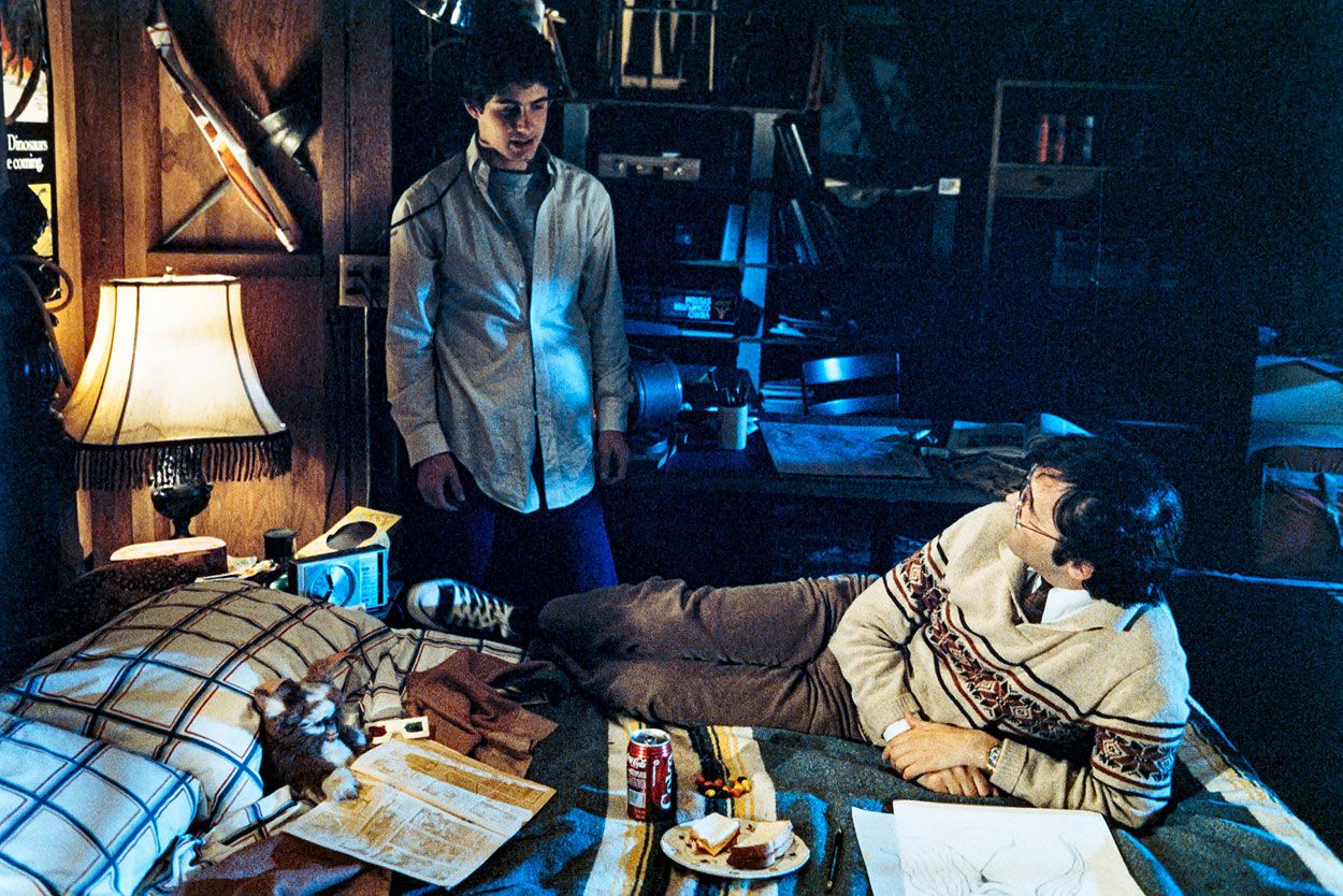 Joe Dante directing Zach Galligan