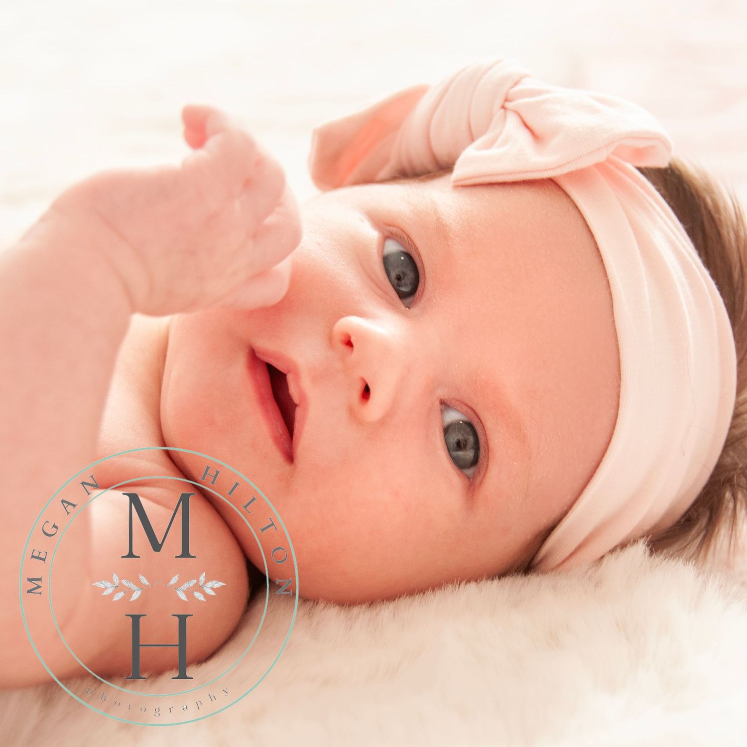 close up photo of a newborn baby girl