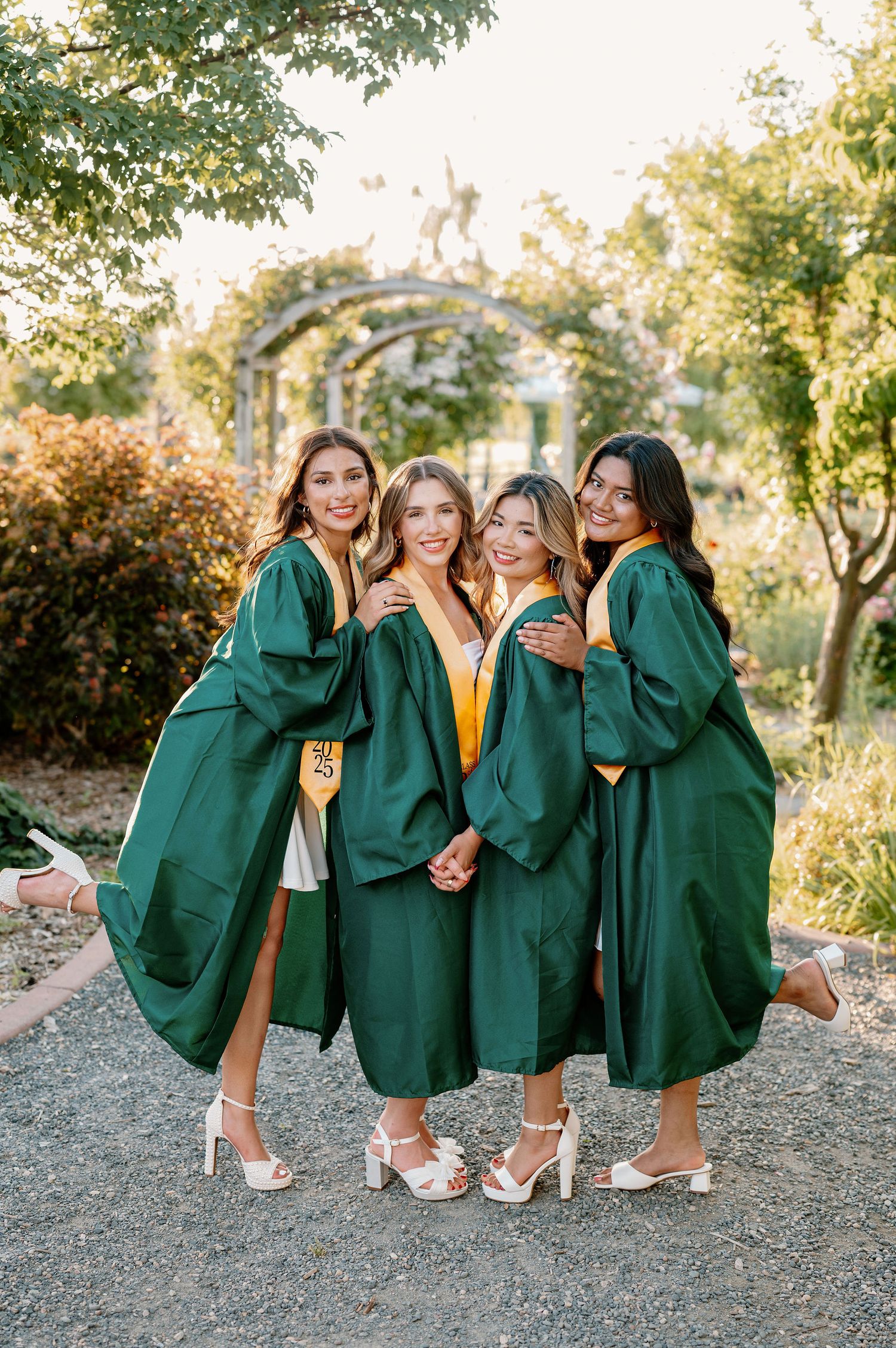 Best Friend Senior Cap and Gown Photos
