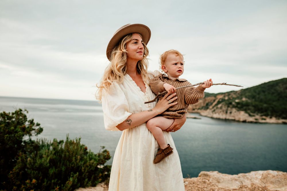 family photoshoot Ibiza sunset