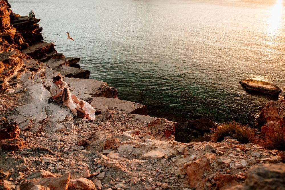 family photoshoot Ibiza sunset