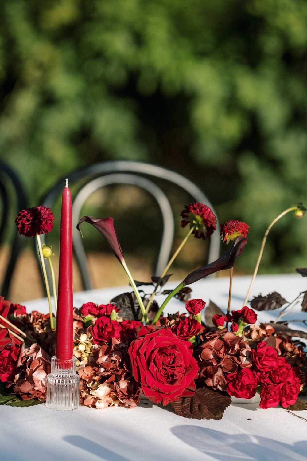 refined table styling at destination wedding in Portugal