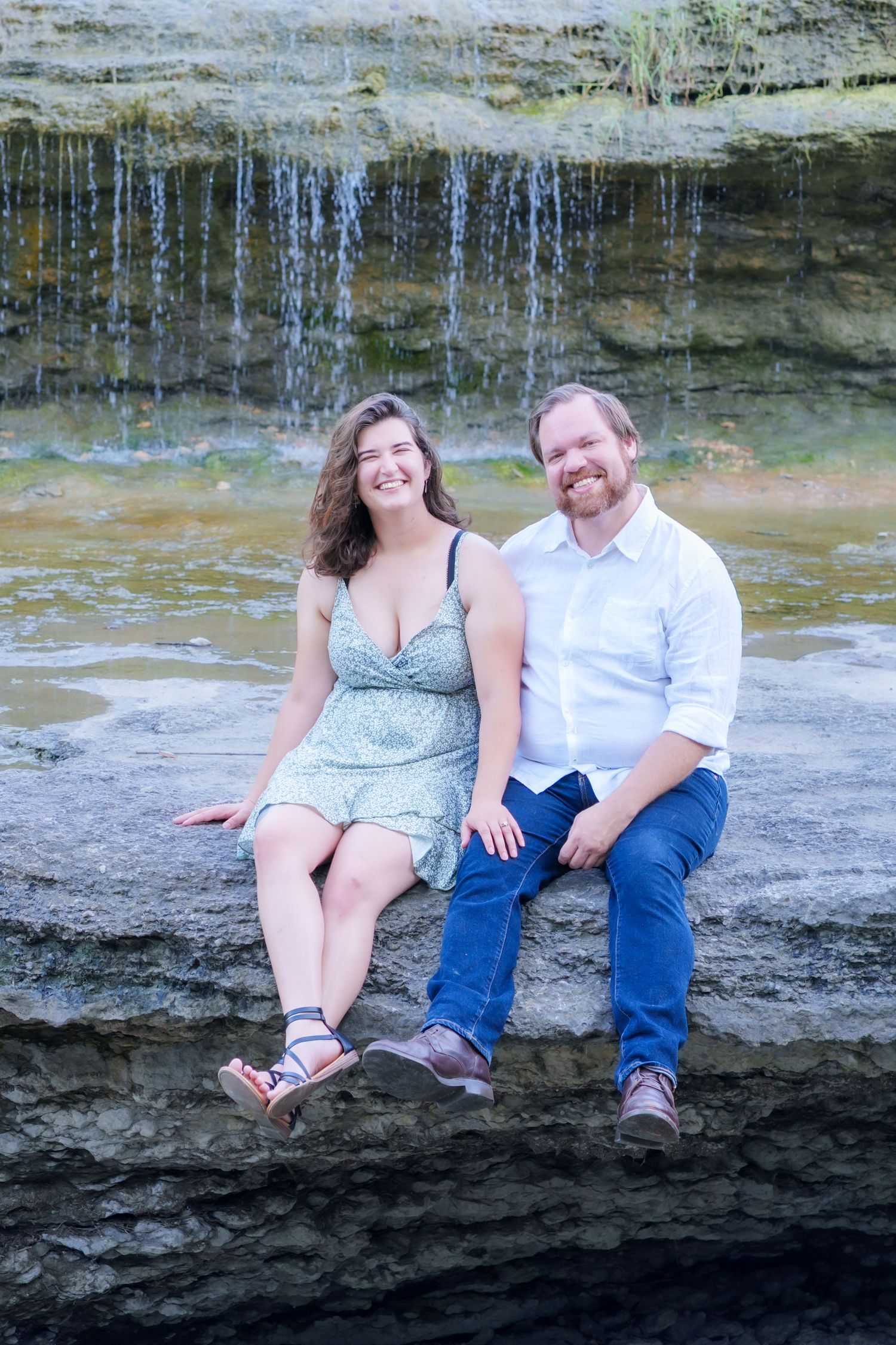 engagement session couple wedding photography Airfield Falls Trailhead & Conservation Park Fort Worth, Texas Dallas photographer couple pose