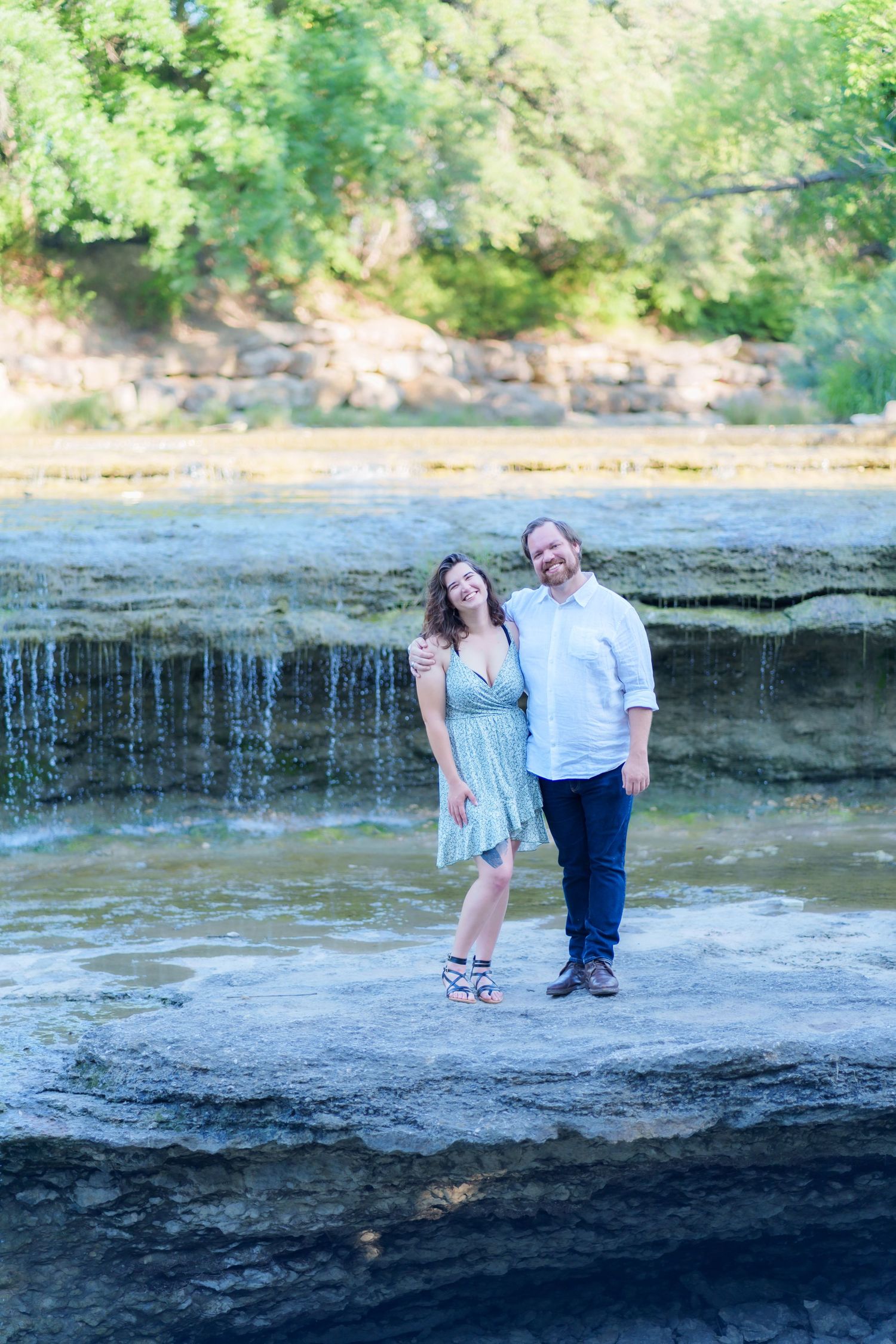engagement session couple wedding photography Airfield Falls Trailhead & Conservation Park Fort Worth, Texas Dallas photographer couple pose