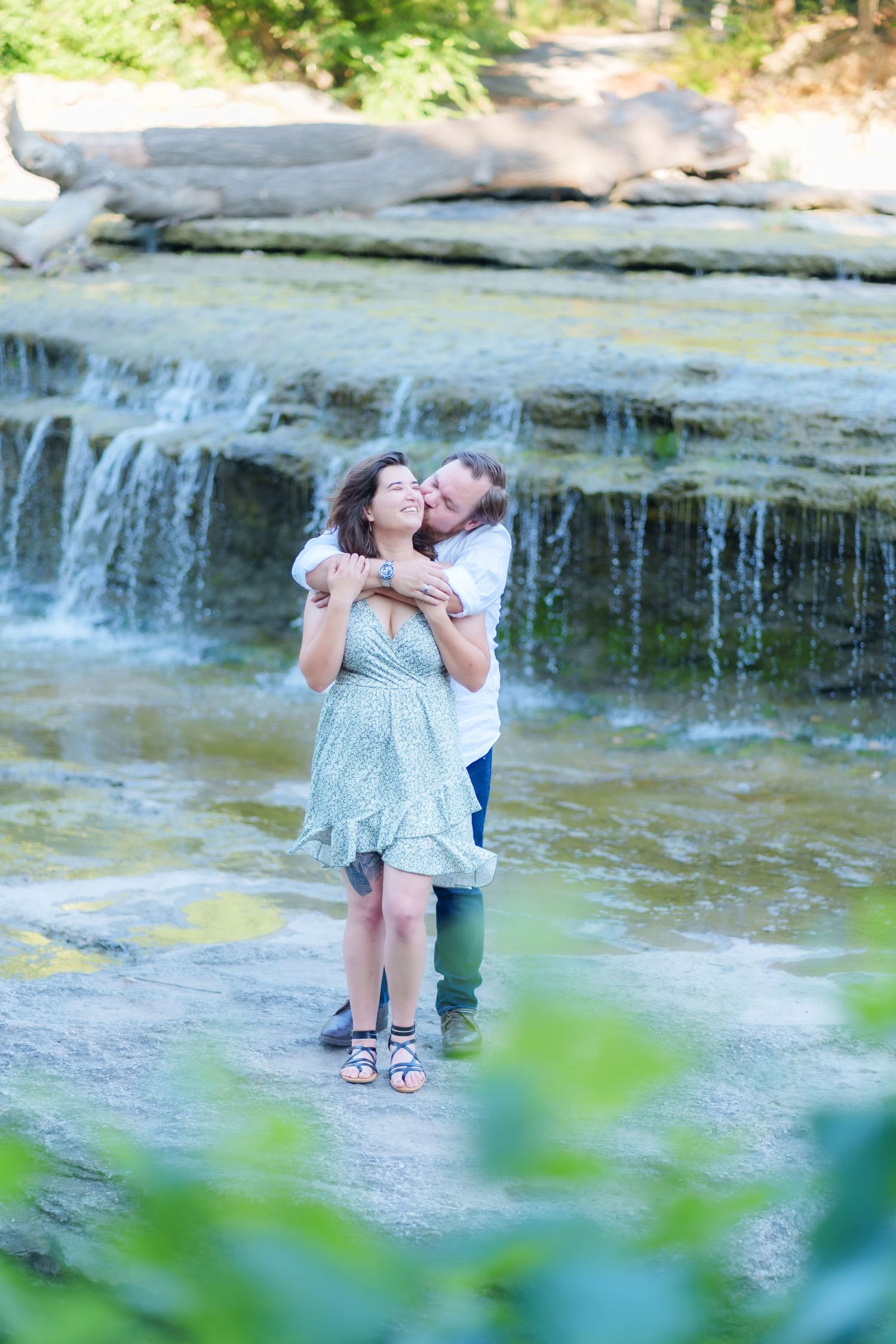 engagement session couple wedding photography Airfield Falls Trailhead & Conservation Park Fort Worth, Texas Dallas photographer couple pose