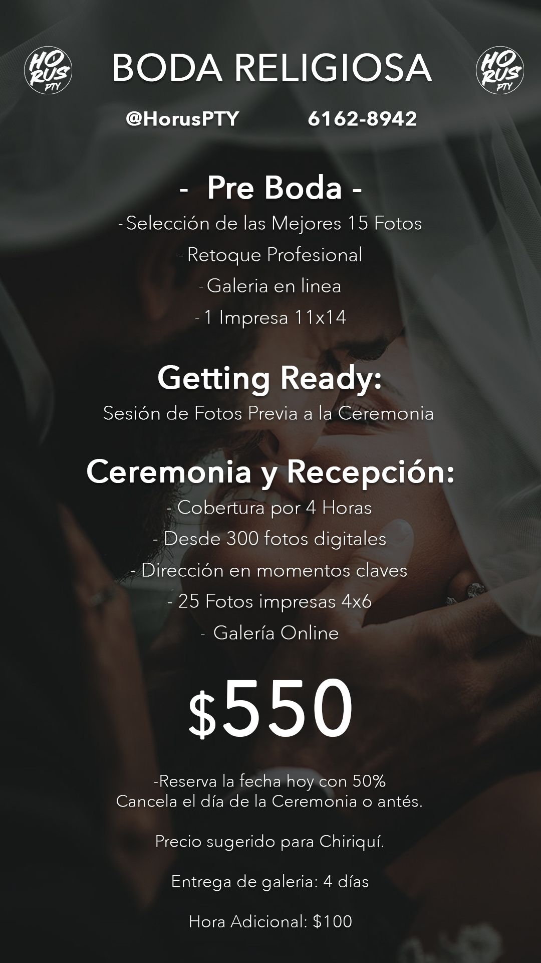 Cobertura de Bodas Religiosas - Paquetes disponibles +507 6162-8942 @horuspty 
Fotografia profesional en Chiriqui