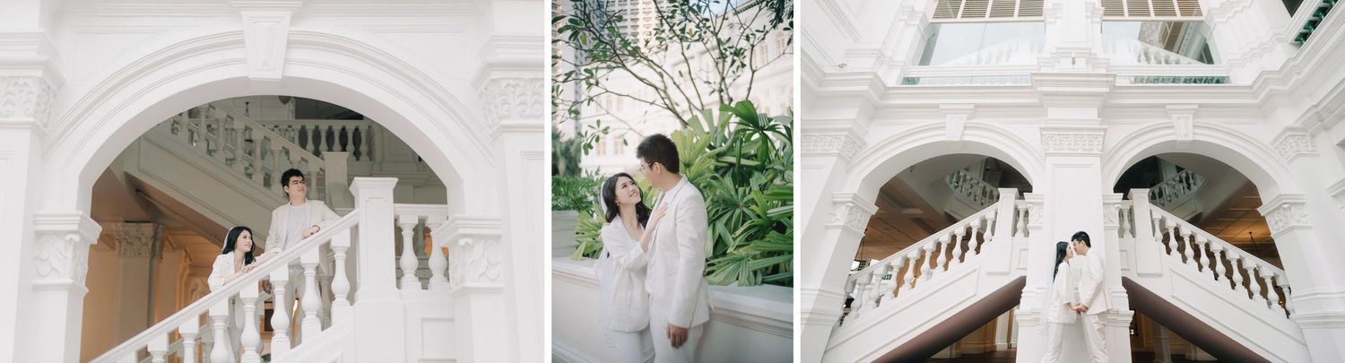Best Pre-Wedding Photoshoot Locations in Singapore: Raffles Hotel