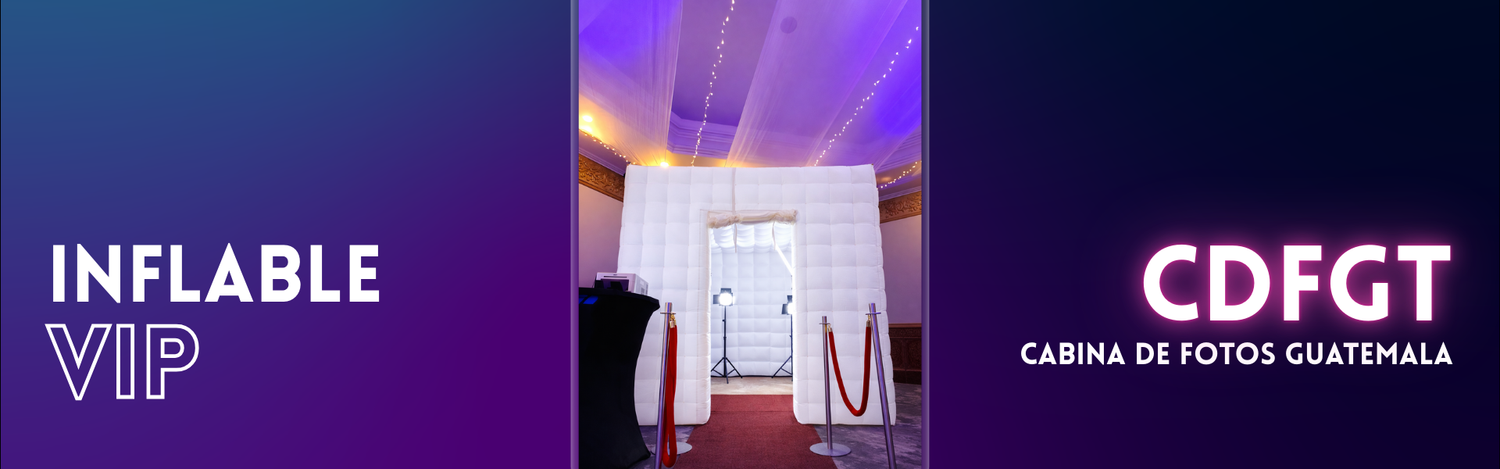 Cabina inflable para fotos en eventos con excelente calidad de imagen