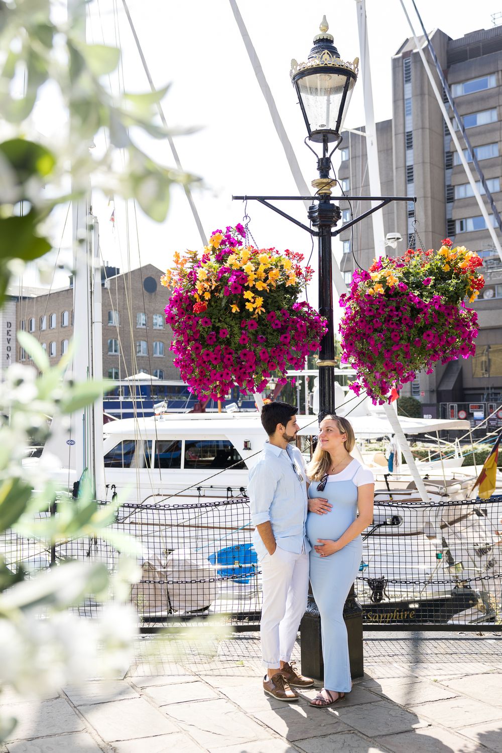 summer photos in St Katharine Docks London